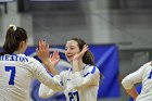 Volleyball vs Emerson  Wheaton College Women's Volleyball vs Emerson College. - Photo by Keith Nordstrom : Wheaton, Volleyball, VB2019